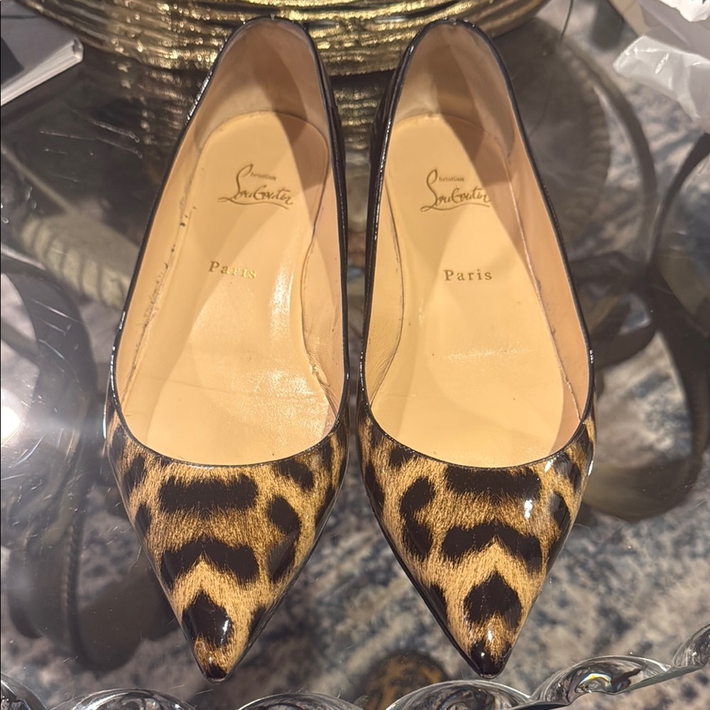 Christian Louboutin Brown and Black Heels